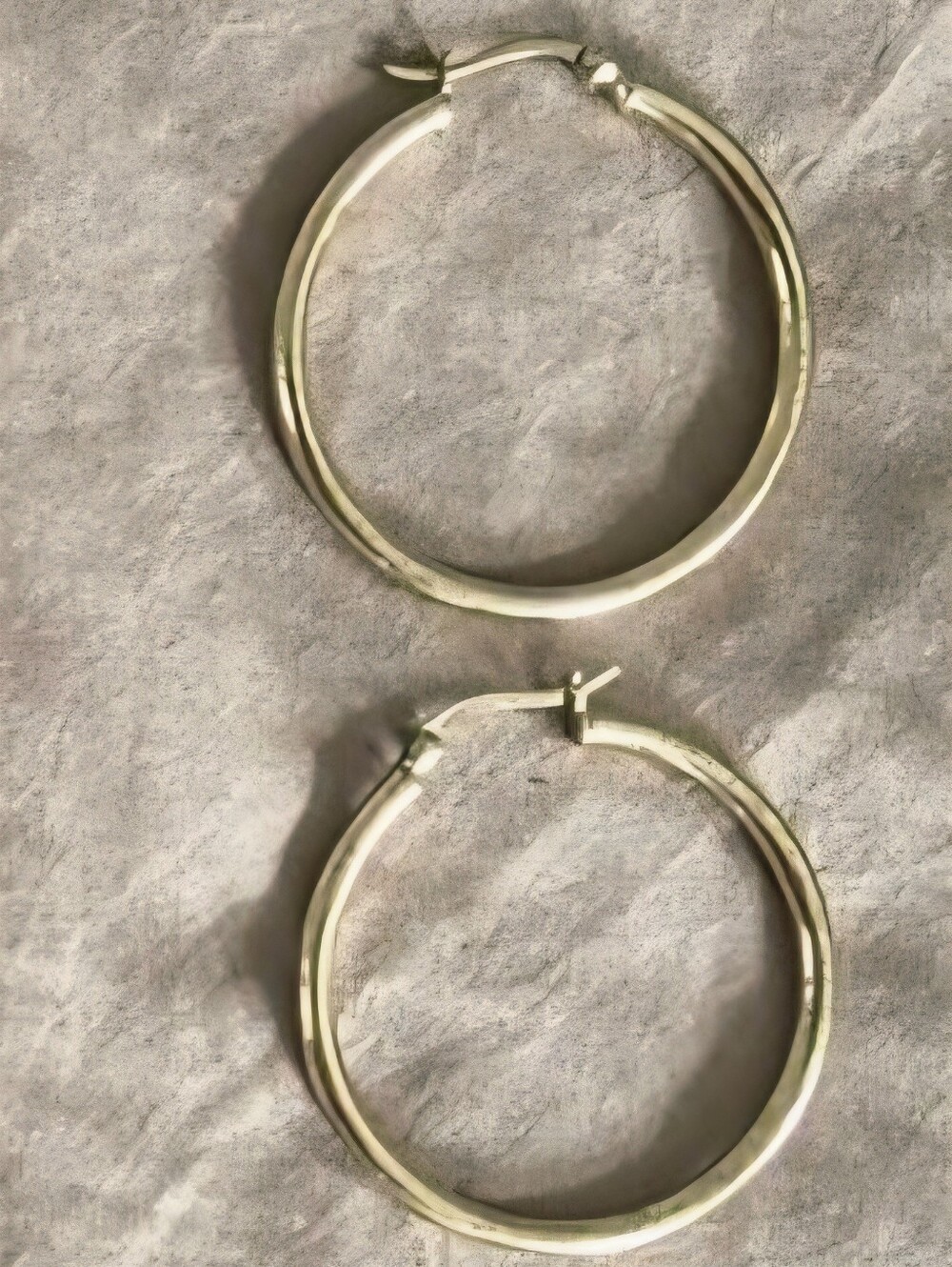 18kt Gold Over Sterling Silver Hoop Earrings